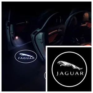 4-Pack Jaguar Welcome Lights for Xel Xjl Xkl Xj F-Type, High-Definition Car Door Projection Atmosphere Lights, Led Car Lights, No-Damage Installation