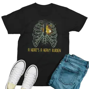 A Heart's A Heavy Burden Unisex Heavy Cotton T-shirt, Unisex Casual Short Sleeve T-Shirt Soft Cotton