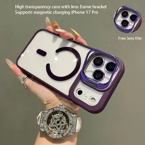 Synchronous Iteration for iPhone 17 Pro Max / Pro Magnetic Cover, All-Around Protection Ergonomic Grip, New Magnetic Icon Process Anti-Scratch & Aesthetic, Integrated Foldable Metal Kickstand, Lens Shield, MagSafe, Elegant Gift Phone-Mate