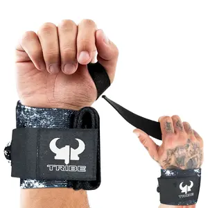 Heavy-Duty 2in1 Wrist Strap-Wraps for Weightlifting - Durable 18” Wrist Wraps for Gym Support and 13” Lifting Straps with Anti-Skid Silicone Grip - Perfect for Weightlifting, Powerlifting, and Strength Training.