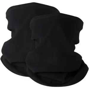 2 Pack Winter  Warmer Gaiter Fleece Windproof  Mask Cover Cold Weather Scarf for Men & Women