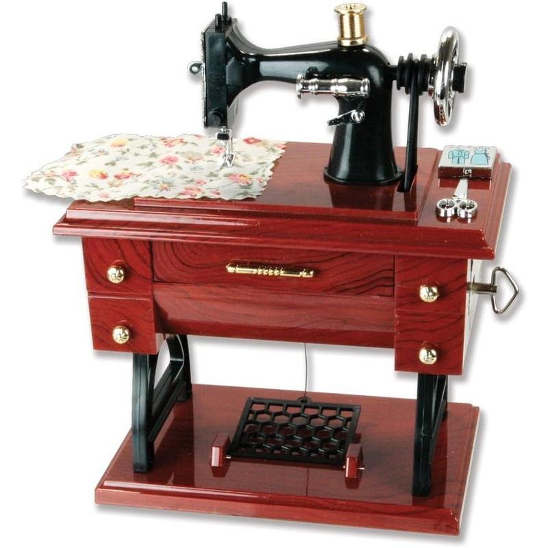 Musical Sewin Machine Music Box Vintae Look (Brown-1) - TikTok Shop ...