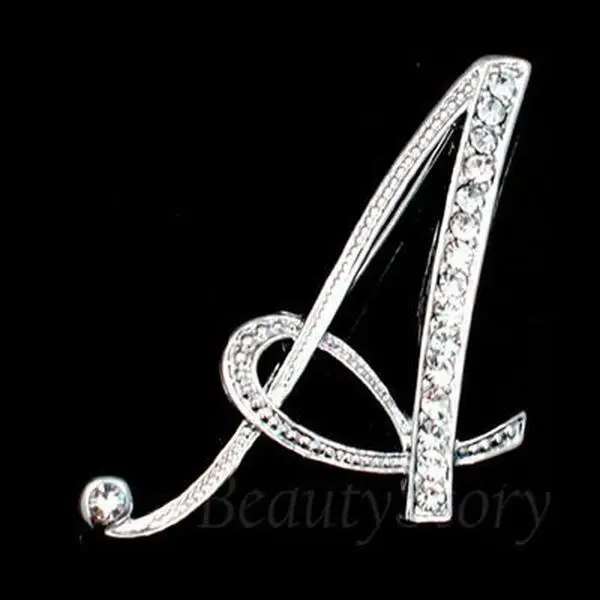 Bling Initial Brooch *Final Sale*