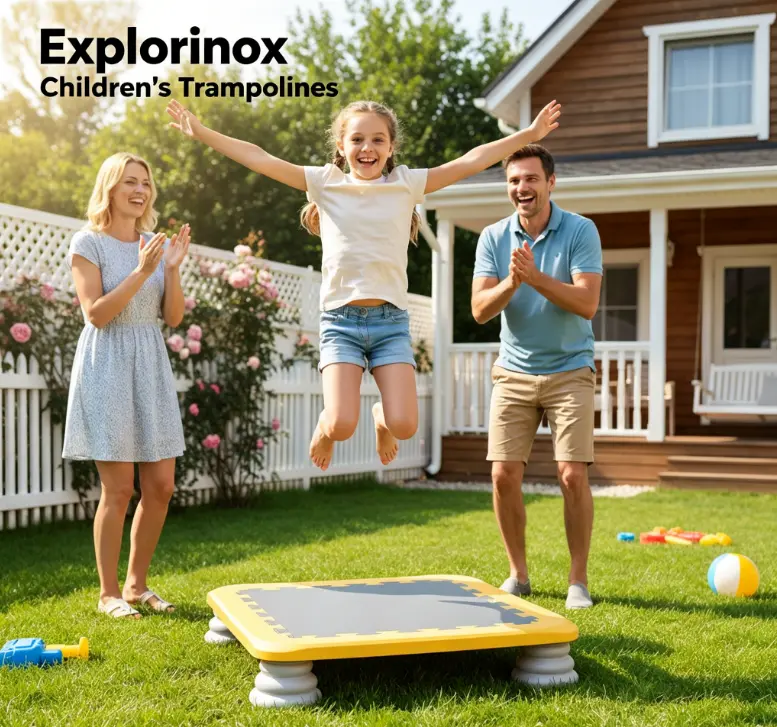 Fun Foam Mini Trampoline for Kids, Honeycomb Bouncer and Sensory Products for Indoor Jumping, Non-Slip Base, Supports 200lbs, Plastic