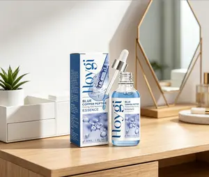 Hoygi Blue Copper Peptide Firming And Rejuvenating Essence, Moisturizing Hydrating Firming Skin Fade Out Fine Lines Carry Bright Color Of Skin
