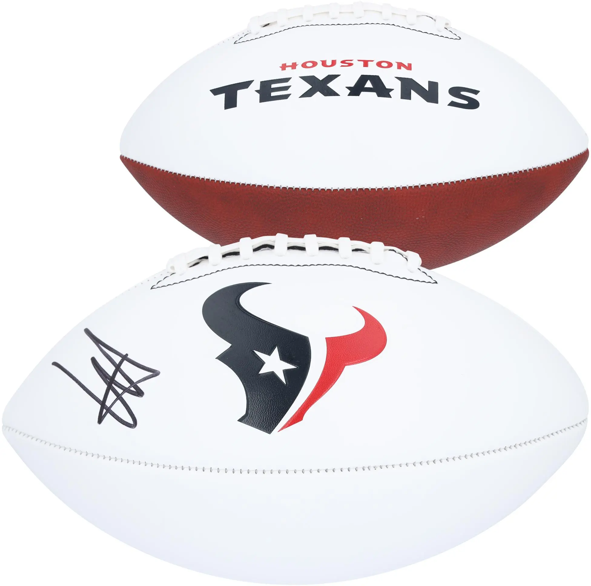 Will Anderson Jr. Houston Texans Autographed Franklin White Panel Football - Fanatics Authentic Certified