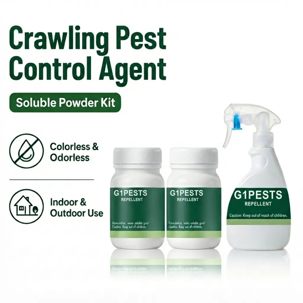 Household Pest Control Powder - Repels 40+ Pests (Roaches, Ants, Spiders, Bed Bugs), Pet & Family Safe When Used Properly, Indoor & Outdoor Use, Mixes Easily Into 1 gal Insect Spray