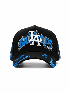 Dandy Hats x Junior H “Angel Azul” Premium Streetwear Snapback – Black Adjustable Unisex