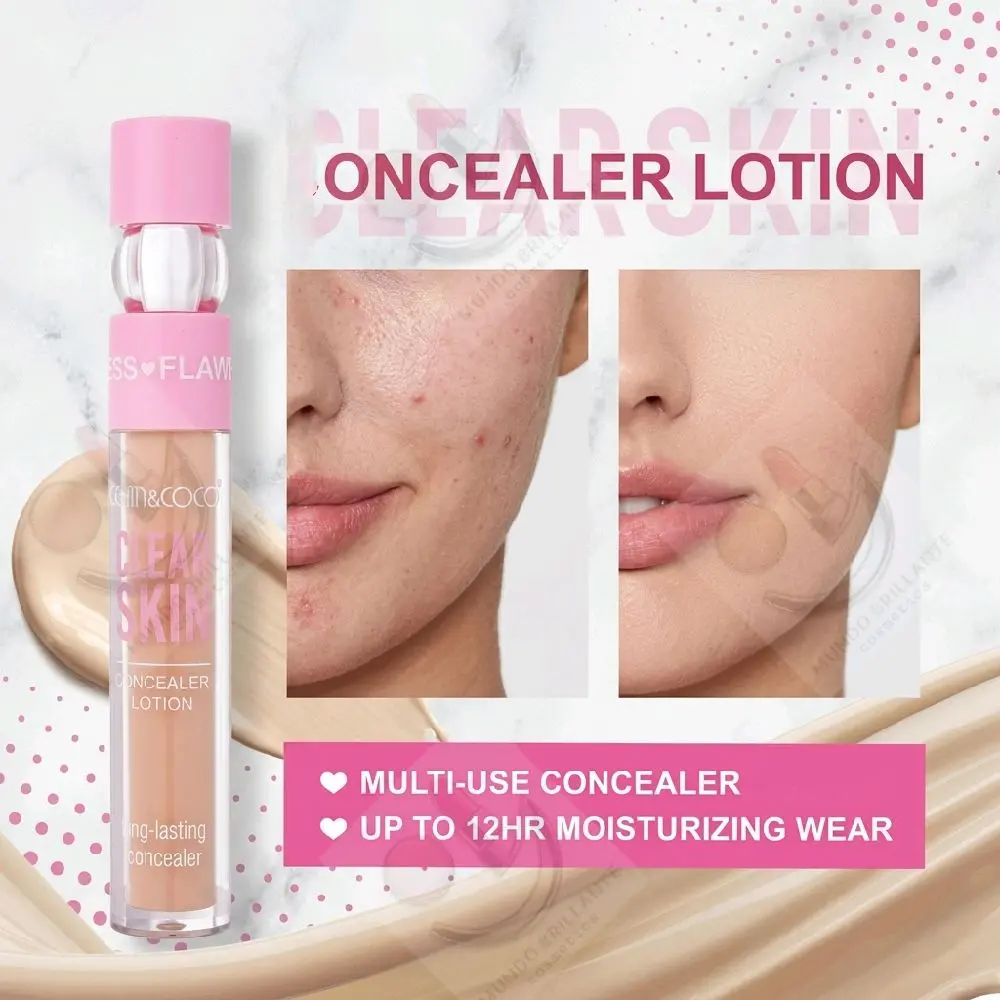 KevinyCoco Clear Skin Concealer Lotion - Lightweight Formula for Instant Coverage & Long-Lasting 12 Hours - Perfect for Daily Use & Concealing Imperfections - Makeup, Foundation