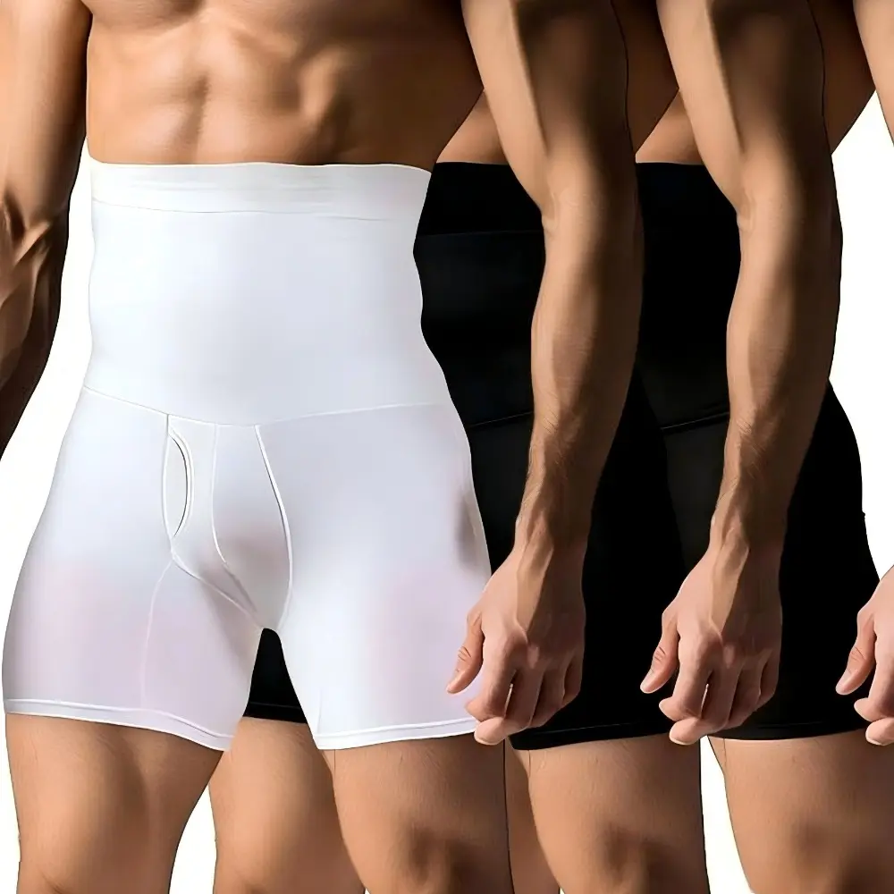 Women's High-Waisted Basic All-Seasons Shapewear Shorts - Tummy Control Compression Underwear, Body Slimming Waist Trainer Belly Girdle