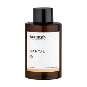 Scentify Santal Aroma Oil Refill Scent for Oil Diffusers - Iris, Amber, Sandalwood, Cedar Scents - Luxurious Relaxing Aromatherapy Diffuser Fragrance