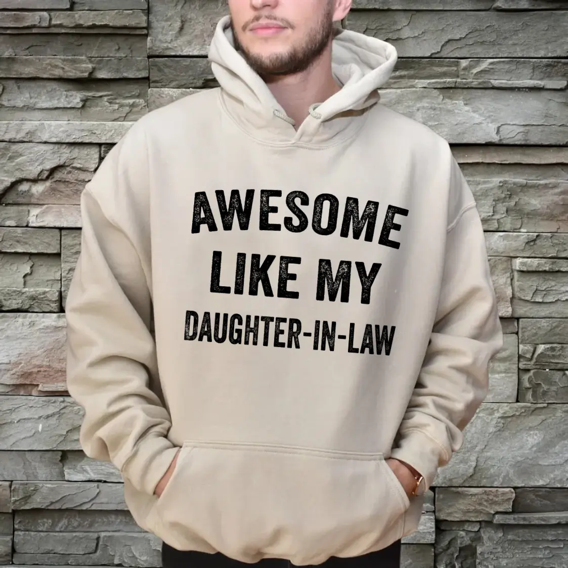 Awesome Like My Daughter In Law T Shirt Unisex Funny Mens Women Mommy Daddy Funny Father In Law Mother In Law T Shirt, Unisex Sweater Pullover Tee