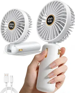USB Rechargeable Mini Handheld Fan, Portable Pocket Fan, Quiet Personal Fan for On-the-Go