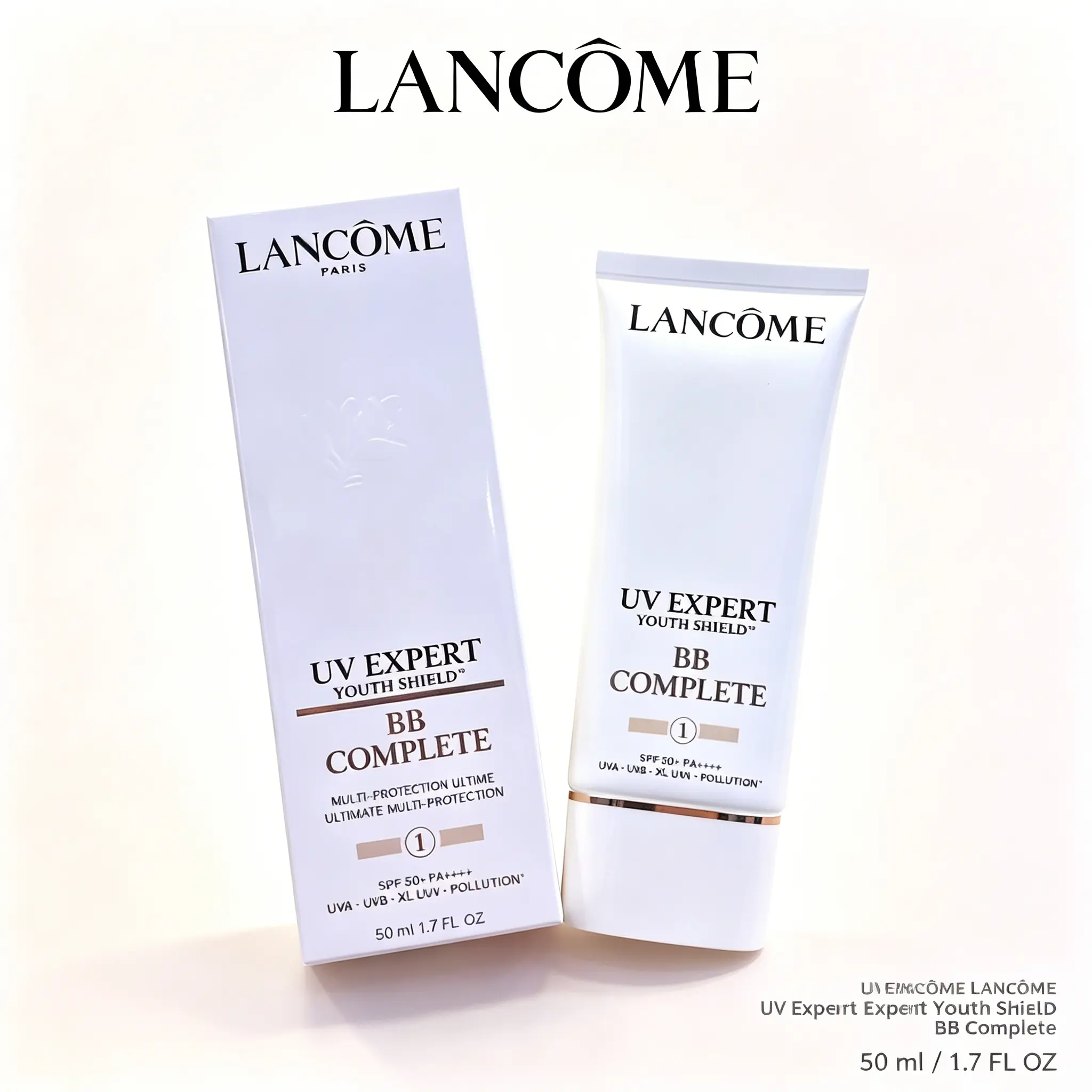 Lancôme UV Expert Youth Shield BB Complete Cream, Daily Lightweight Facial Makeup SPF50+ PA++++ 50ml/1.7fl oz, Multi-Protection Tinted Sunscreen Against UVA, UVB & Pollution