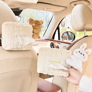 Car Paper Towel Holder, High-End Car Hanging Tissue Box, Creative Cute Multi-Functional Car Use Tissue Bag, Durable Design