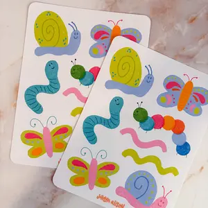 Spring Insects Sticker Sheet for Journaling, Scrapbooking