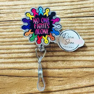 No One Fights Alone Silver Badge Reel