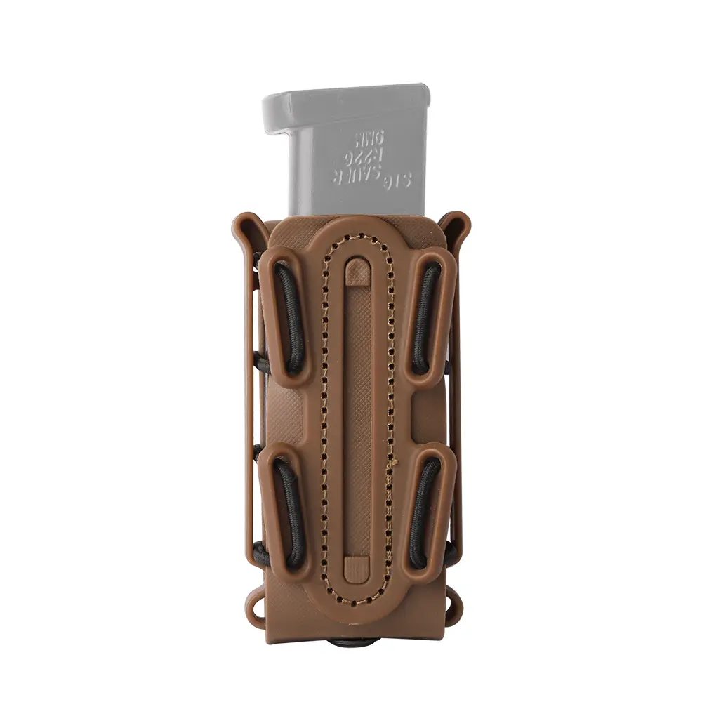 KRYDEX Tactical Soft Shell Magazine Pouch - Durable Nylon Tactical Equipment Carrier for 9mm & .45 Single/Double Stack Mags with 1.75" Belt Clip (Sports & Outdoor Accessory)