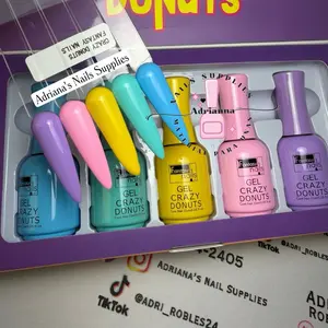 COLECCIÓN - CRAZY D O N U T S - FANTASY NAILS 5 PIEZAS