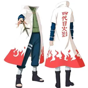 Popular game Ninja Hokage cosplay costume in black and white, with Itachi Akira organizing the fourth generation cape new
