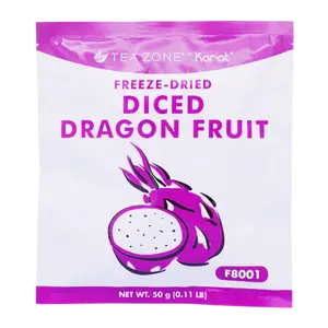 Tea Zone Freeze-Dried Dragon Fruit, Diced - Bag