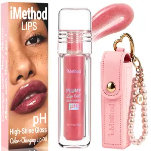 iMethod Lip Oil – Korean Beauty Innovation, Shimmer Plumping Lip Gloss with High Shine & Deep Hydration