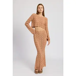 MERMAID MAXI CROCHET SKIRT