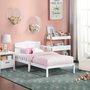 Birdie Toddler Bed - White/White