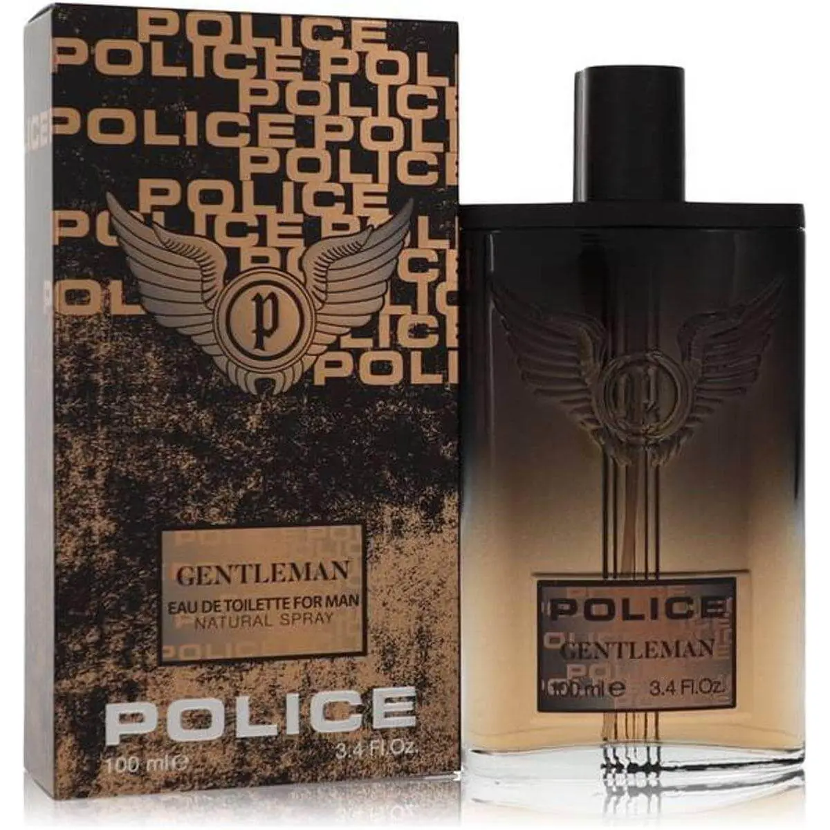 Police Gentleman Men's EDP Spray Perfume Cologne - 3.4 fl oz Scented Fragrance, New-in-Box Personal Care Liquid (3 to 3.9 fl oz Range), Single Item, Signature Scent, Male Wear, Classic, Male Care, New Box