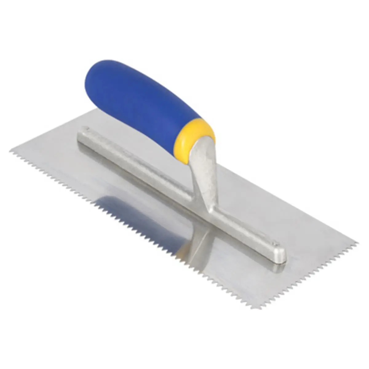 QEP 49917Q V-Shaped Stainless Steel Trowel, 0.19 x 0.16 in., Construction Tools