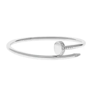 Pre-owned Cartier Juste Un Clou Bangle Bracelet Size 17