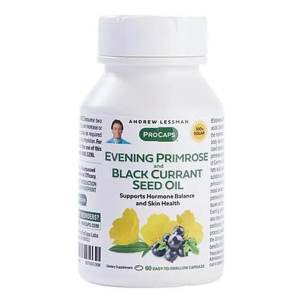 Andrew Lessman Evening Primrose with Black Currant Seed Oil - 60 Capsules