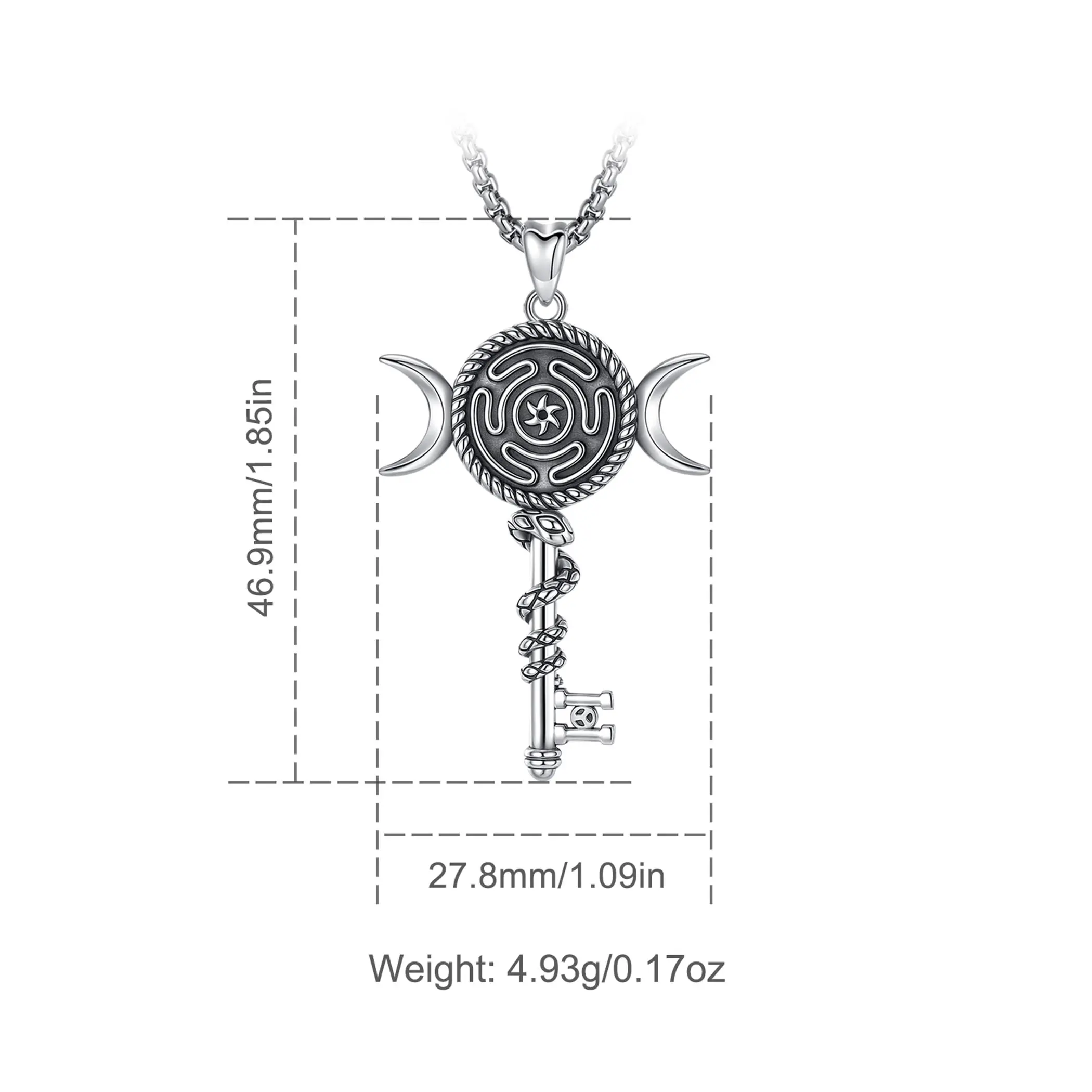2025 Dainty Vintage Wheel Of Triple Moon Goddess
