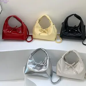 Women's 2026 Trending Bow Decor Dumpling Crossbody Bag - Soft PU Leather, Niche Stylish Versatile, Premium Smooth Texture, Handheld Shoulder Purse, Ideal for Daily Outings, Shopping - Purses for Women 2026, Trending Purses For 2026