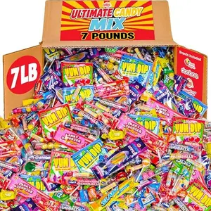 Parade Candy Bulk - 7 Pounds - Assorted Candies - Individually Wrapped Candies - Bulk Candy for Filler Favors for Office, Goodie Bags, Birthday Parties, Goodie Bags,Camps