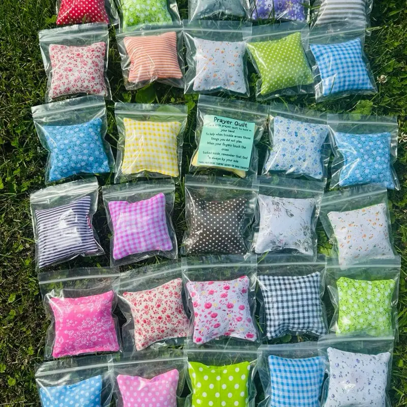 Pocket Prayer Quilt - Assorted Floral and Patterned Designs in Various Colors, Perfect for Prayer and Meditation