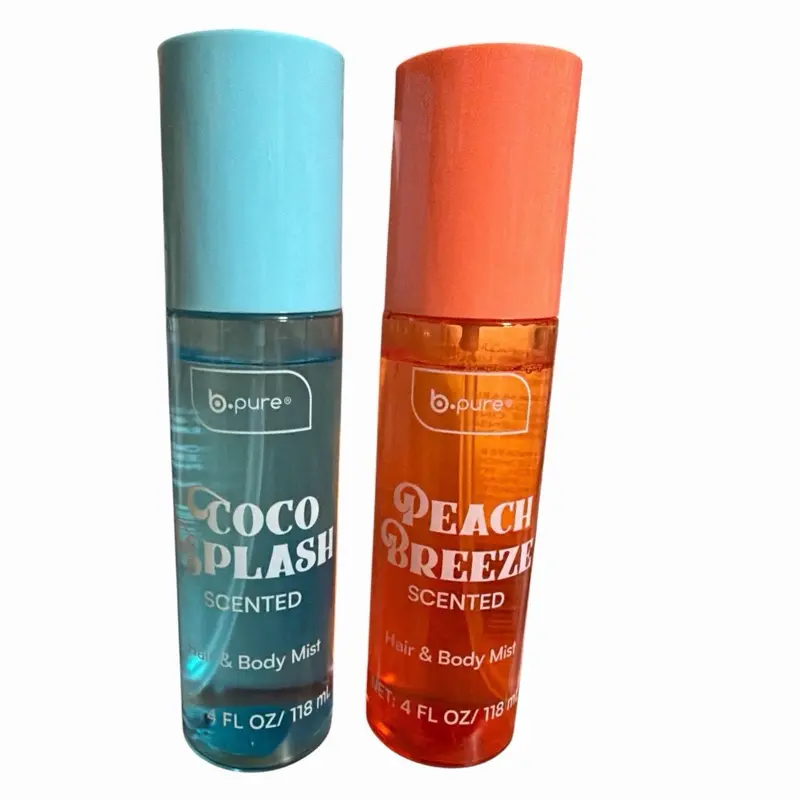 Bpure Peach Breeze and Coconut Hair and body  Mist Set - Splash-On Hair Refreshing Mist