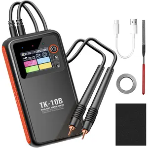 Battery Spot Welder, Battery Welder With 1.8" LCD Screen, Dual Pulse Spot Welder, Mini Spot 0.1MM-0.25MM for Mobile Phone Battery Repair, Nickel Strip, Battery, Iron, Stainless