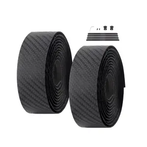 Bike Handlebar Tape,Bike Grip Tape，Bike Tape for Handlebars，Bicycle Bar Tape– 2 Rolls (Black -3K Carbon Pattern)