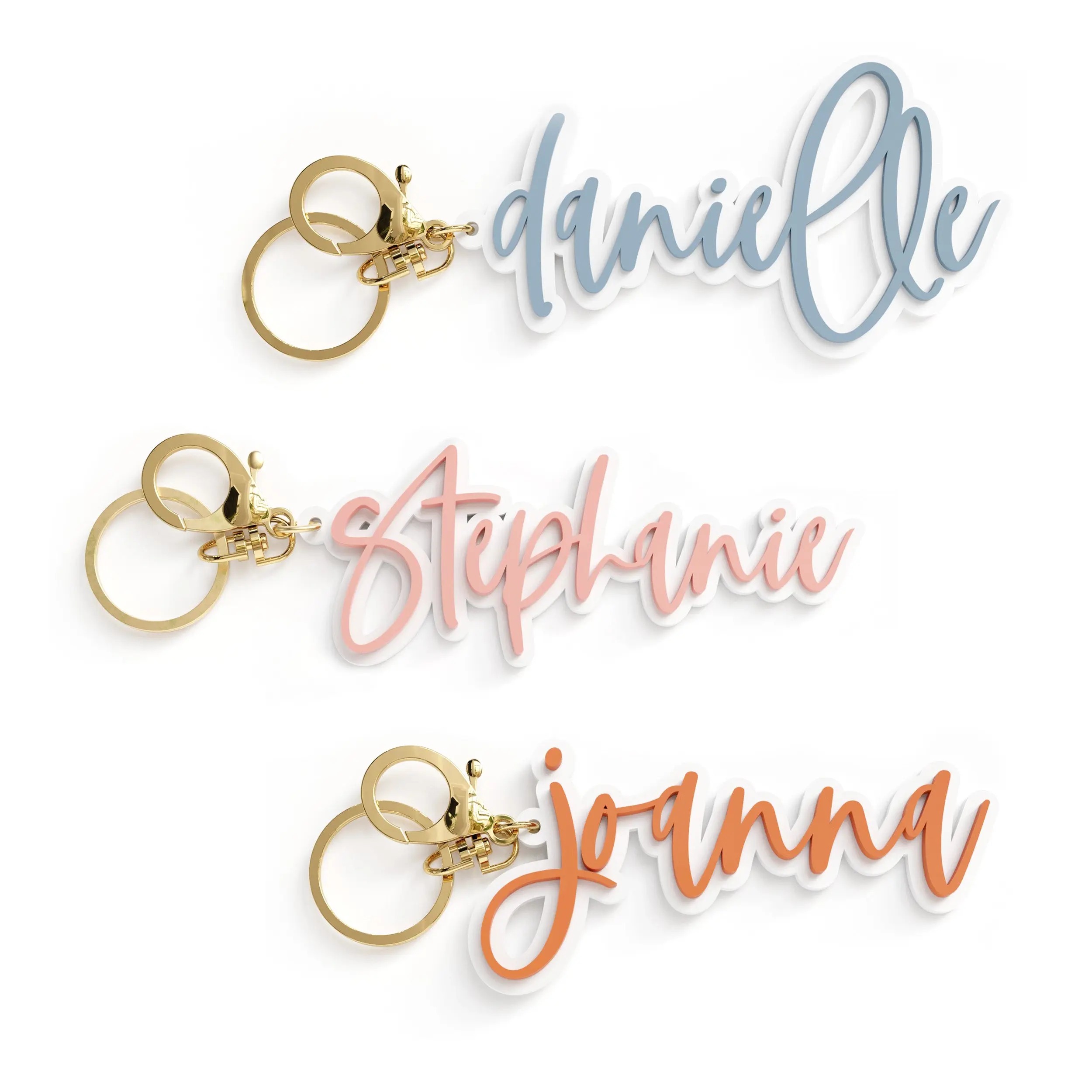 Personalized Name Acrylic Keychain