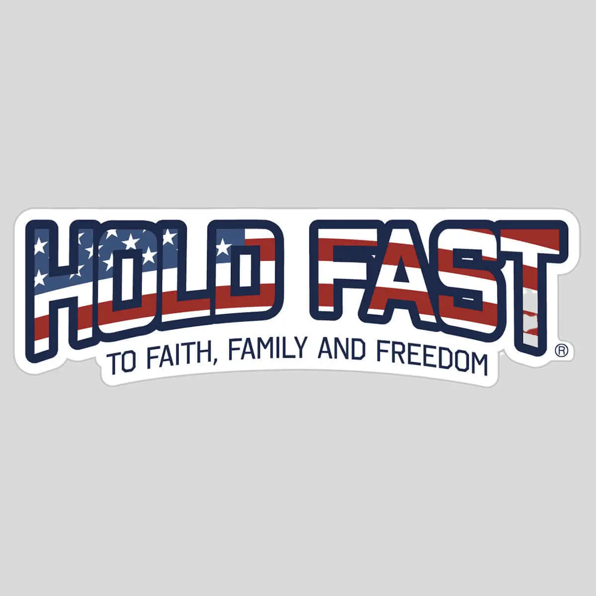 HOLD FAST Flag Fill Adhesive Stickers, 4" x 1.25" Inspirational Decor for Bike, Phone, Water Bottle, Laptop, Skateboard or Notebook