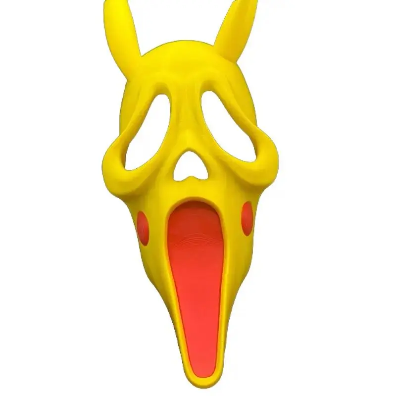 Ghost Face Mask 3D Printed Lightweight Comfortable Accessory for Enhanced Comfort and Privacy Funny Hat Party Decoration Supplies Adult Size Made in Texas Colorful