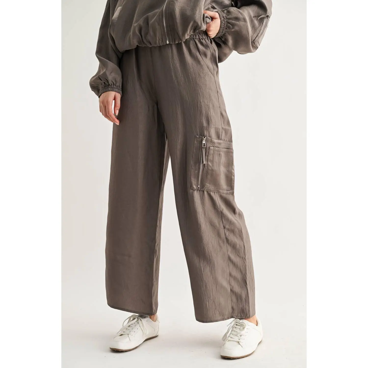 Corbin Wide-Leg Parachute Utility Pants