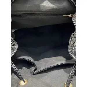 Ladies' Fashion Diamond studded Banquet Handbag Multi functional Backpack Crocodile Pattern Elegant Dress Luxury Shoulder Bag Stylish Daypack