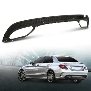 Rear Bumper Valance Fit For 2015-2018 Mercedes Benz C300 C400 4Matic w/ AMG Pckg
