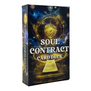 Soul Contract Oracle Card, Mysterious Information Card, Spirit Messages Card, Tarot Deck, Tarot Card Decks, Durable Tarot Cards