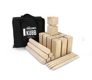 YARD GAMES Kubb Game Premium Set - Classic Tossing Game for Family Fun