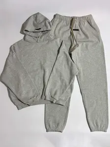 2024 Light Heather Gray Hoodie Pants combo--Pullover Hoodie & Jogger Pants  Street Style Comfortable CleanFit Unisex Style