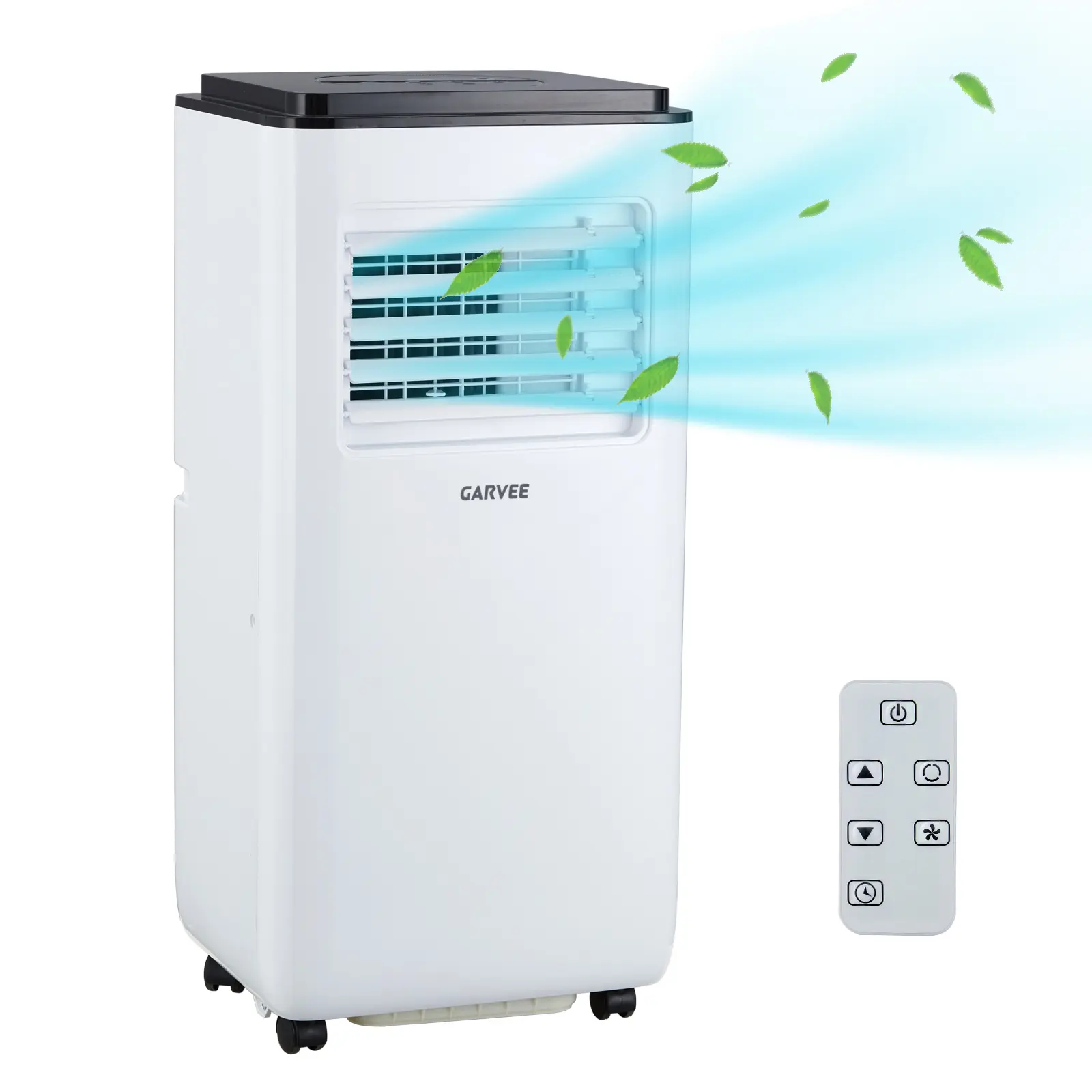 Garvee 10,000 BTU Portable Air Conditioner, 4-in-1 Stand Up AC Unit with Dehumidifier & Fan Modes, Cools Rooms Up to 450 Sq.Ft, 46dB Low Noise, 24H Timer, Sleep Mode, Remote Control & Window Kit Included for Bedroom, Office, Apartment