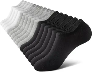 Everyday Essential Low Cut Ankle Socks Men Women Student Breathable Sneaker Socks Pack Athletic Running Casual Daily Wear Neutral Colors Black White Grey Minimalist Style Moisture Wicking Soft Cotton Blend Disposable